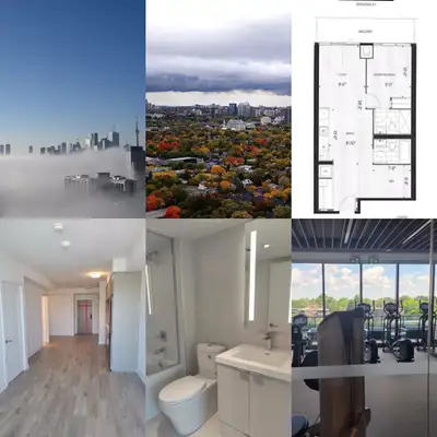 Luxury High-Rise level 35 Condo @ 575 Bloor St E Modern 1+Den | 2 Full Baths | 1 Parking • Flexible...