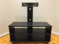 TV stand with post mount 