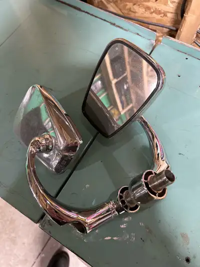 And beautiful shape. Taken off at new. They are from a 2014 triumph Thruxton.