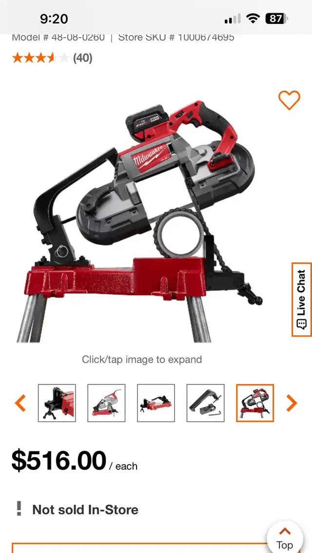 Milwaukee band saw table clamp  in Power Tools in Markham / York Region - Image 4