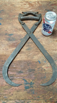 antique vintage ice tongs