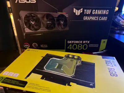 Corsair Water Block GPU (4080 STRIX/TUF)Hydro X Series iCUE LINK, View more