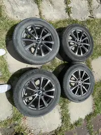 CRW GT2 alloy wheels gunmetal 17in with all weather tire