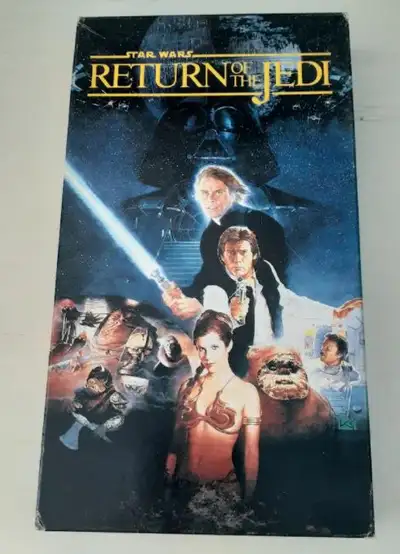 VHS tapes: Star Wars Return of the Jedi $15 - (9) - theatrical cut version Fox Video - used in good...