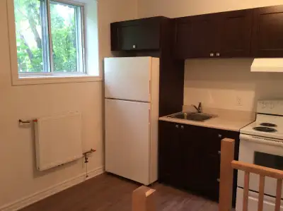 Grand studio situé dans un quartier résidentiel tranquille de Montréal, à seulement 10 minutes de HE...