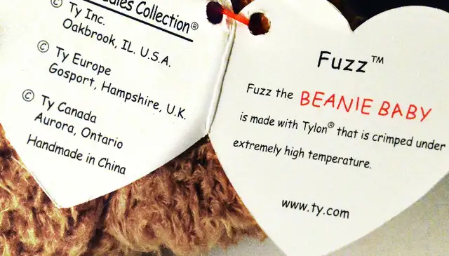 Ty Beanie Buddy "Fuzz" collectible in Arts & Collectibles in St. Catharines - Image 4