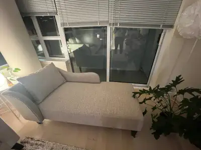 BRAND NEW beige chaise, View more