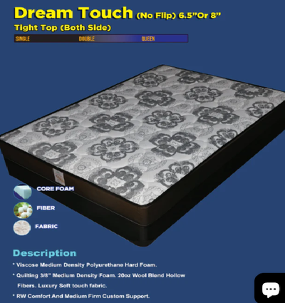 Bed Frame & Twin Mattress 78 x34.5 x6.5, View more