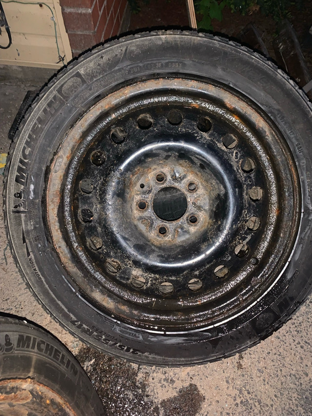 16 inch tires on steel rims  3 sets for dodge caravan, journey++ in Tires & Rims in Bedford