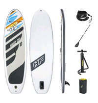 Hydro-Force White Cap Set Inflatable Stand-up Paddleboard 10' x 