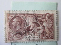 SC 222 Great Britain Britannia King George V Postage Stamp 1934