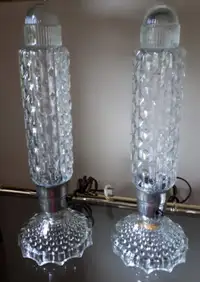 Vintage Glass Bullet Torpedo Lamps