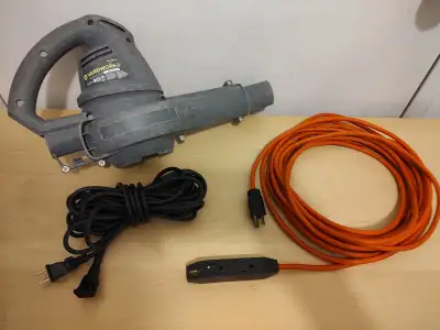 Yardworks Electric Leaf Blower with  8 Amps motor & 35 feet cord, View more