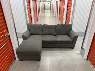 *Free Delivery* Grey Sectional Sofa with Chaise, View more