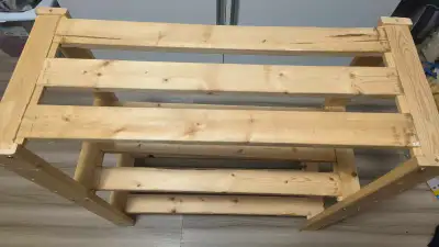  Three-tier wooden shelf unit, View more