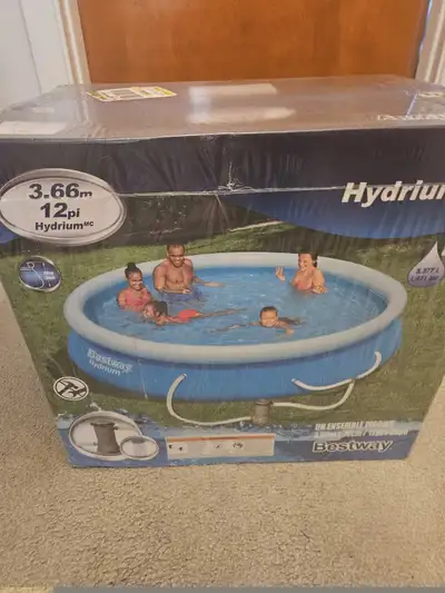 Pool with filter 3.66 12pi hydrium brand new , View more