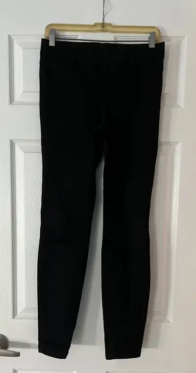 Suzy Sheer Stretchy Black Dressy Pant - Size Medium