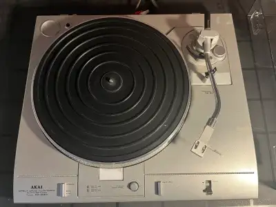 Vintage Akai turntable, View more