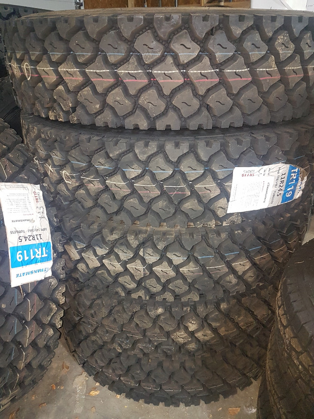 11x24.5 Tires! Transmate TR119. Deep lug. 16 ply. in Other in Swift Current - Image 3