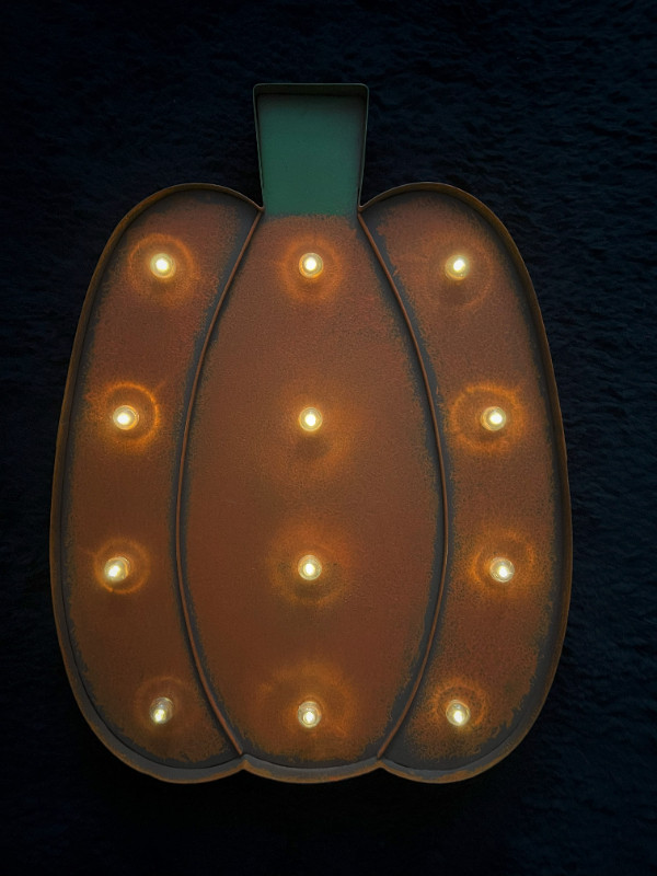 Charming Pumpkin Marquee Light in Indoor Lighting & Fans in Downtown-West End