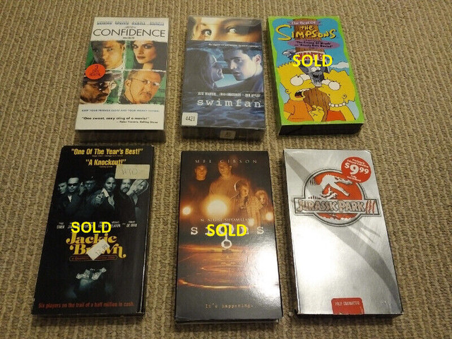 VHS MOVIES! $ 2 EACH OR TWO FOR $ 3! in Video & TV Accessories in London - Image 3