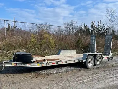 2020 20FT TANDEM 7TON GALVANIZED LOW BED FLOAT TRAILER MISKA 20 X 7 FLOAT TRAILER COMMERCIAL SAFETY...