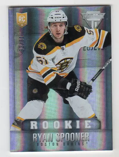 CARTE DE HOCKEY Panini Titanium #147 Ryan Spooner LIMITÉ 32/51, View more