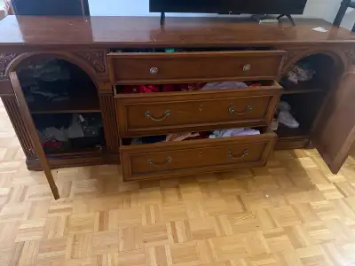 Traditional Wood Credenza Dresser, View more