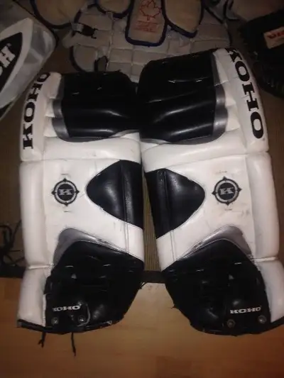 equipement gardien but hockey balle cosom gant jambière plastron, View more