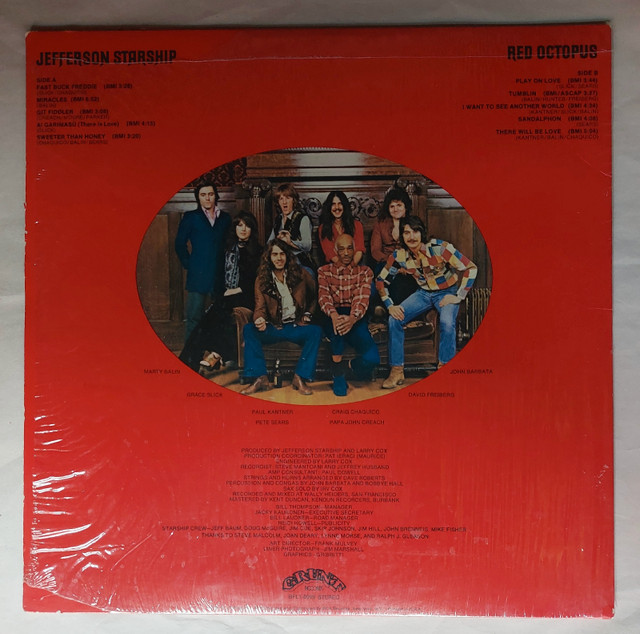 Vinyl Record  Red Octopus by Jefferson Starship  in CDs, DVDs & Blu-ray in Mississauga / Peel Region - Image 2