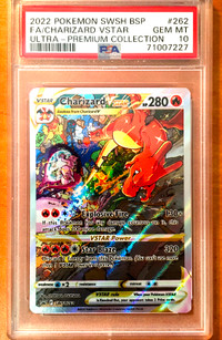 PSA 10 Gem Mint Charizard V Star Full Art SWSH262 - Pokemon Card