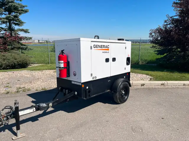 Used Generac 20 KW / 25 KVA MDG25IF4 Tow Behind Diesel Generator in Other in Saskatoon - Image 2