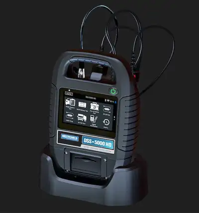 Heavy-Duty Battery & Electrical System Analyzer The DSS-5000 HD Heavy-Duty Battery Diagnostic Servic...