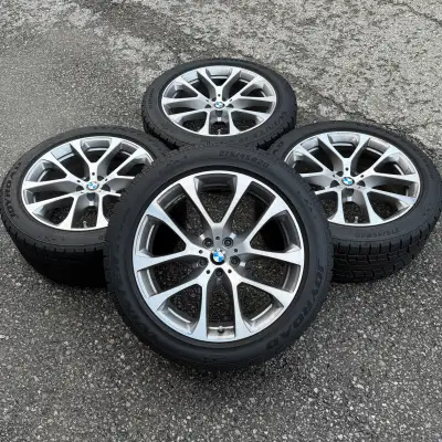 Style 738 20" BMW X5 - X6 Original (2025) Bi-Color Grey Rims with TPMS and Joyroad RX826 Winter Tire...