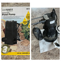 Pond Pump and Sump Pump 
