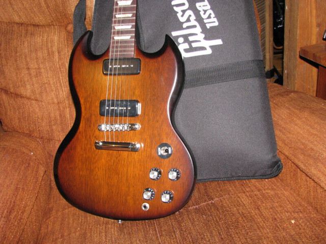 2013 gibson sg '50s tribute P90's vintage sunburst, USA, its new in Guitars in Barrie
