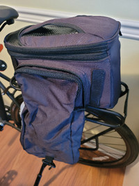 Sac de vélo porte-bagage avec pochettes pliantes