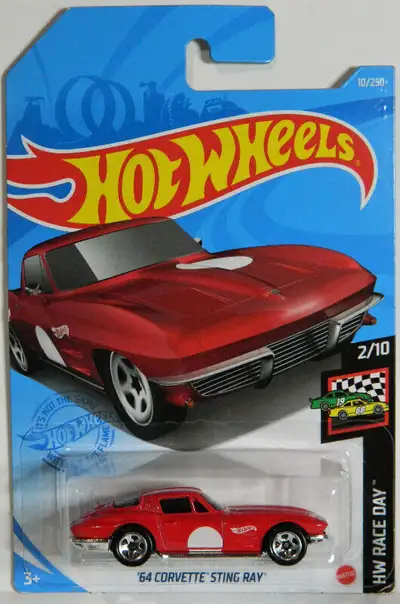 Hot Wheels 1/64 scale 1964 Corvette Sting Ray diecast new sealed, $5 each. Pickup in north Ajax, shi...
