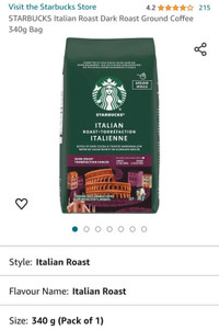 Starbucks Coffee (Italian Roast)