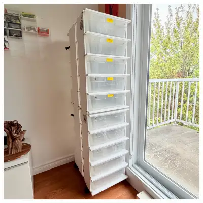 Reptile Rack PVC Customized with 6” THG and 28Qt Tubes Includes!, View more