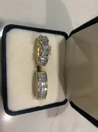 Beautiful ladies custom-made diamond engagement & wedding rings