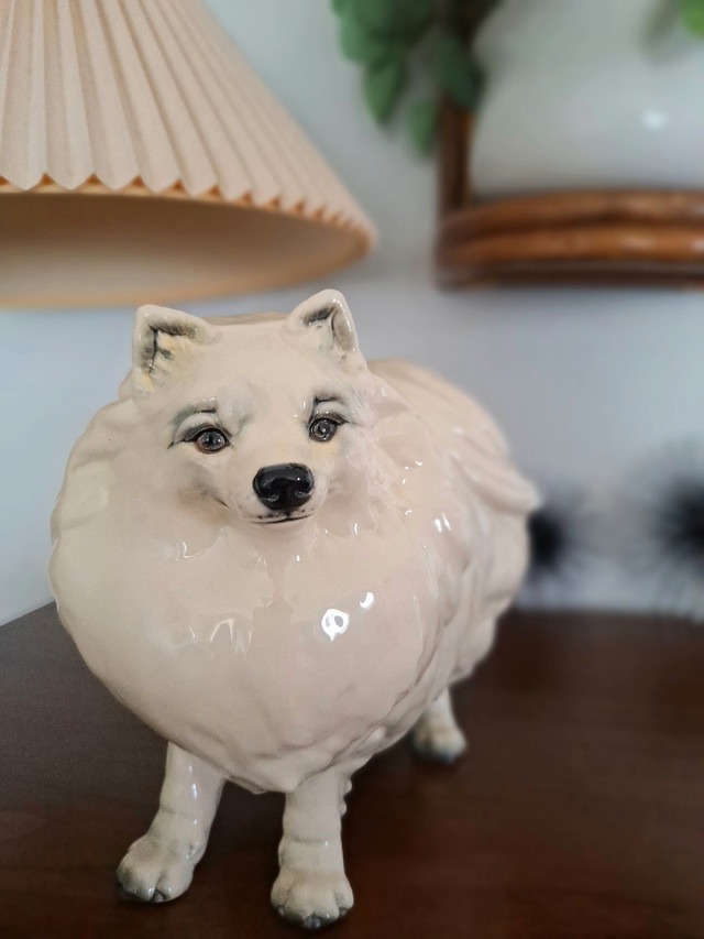 Vintage Rare Goebel Pomeranian Spitz Dog White Porcelain  in Arts & Collectibles in St. Catharines - Image 3