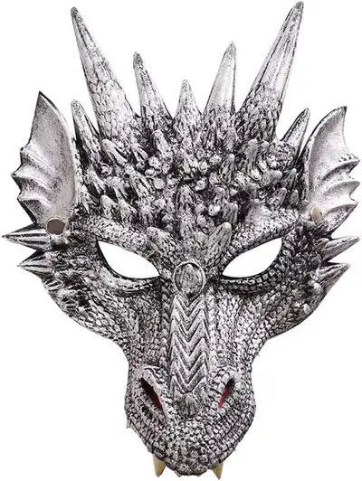 Dragon Mask Halloween Cosplay Mask Half Face, View more