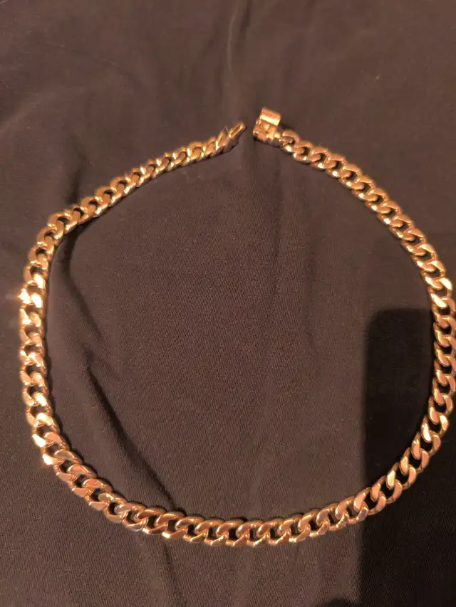 Silver plated Cuban link chain necklace 10mm 20" in Jewellery & Watches in Markham / York Region - Image 3