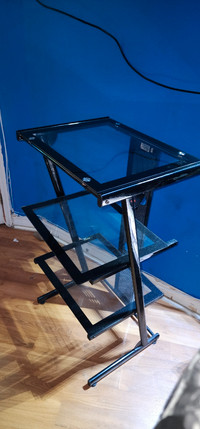 Glass table/shelf (dimensions in description)