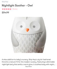 Skip Hop - Moonlight & Melodies Nightlight Soother Owl