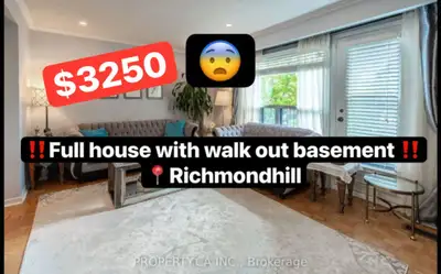 Stunning & Rarely Offered End -Unit Townhome for Rent in Highly Desirable North Richvale, Richmond H...