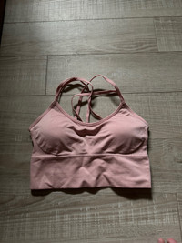 Pink sports bra 