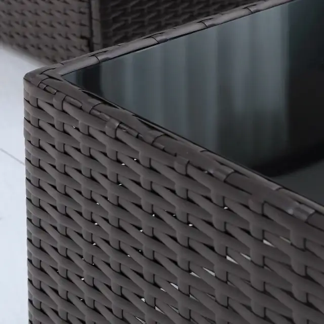 7 Pieces Patio Sofa Outdoor Wicker Sectional Patio Furniture, Da in Patio & Garden Furniture in Markham / York Region - Image 10