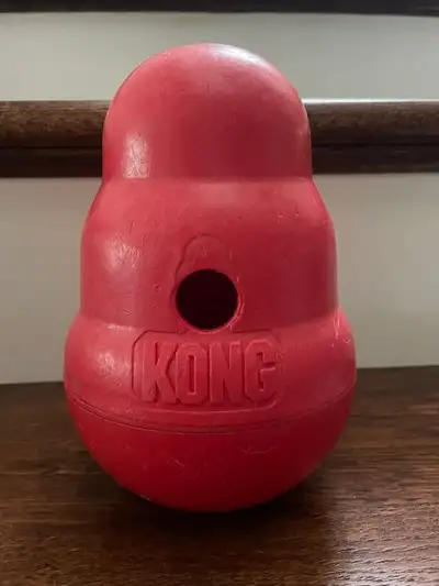 KONG Wobbler - Interactive Dog Toy for Treat Dispensing, View more